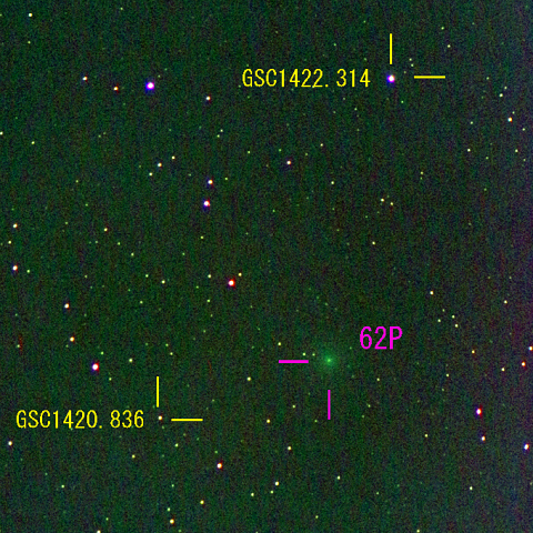 紫金山彗星（62P Tsuchinshan）12月10日　400mm