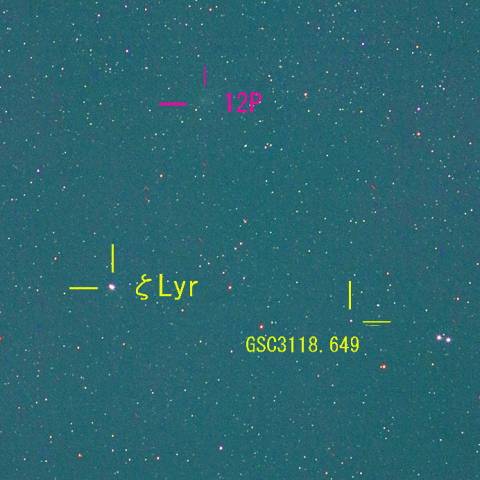 ポン・ブルックス彗星 (12P) 12月13日　200mm