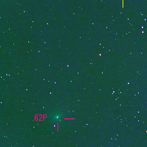 紫金山彗星（62P Tsuchinshan）1月14日　400mm