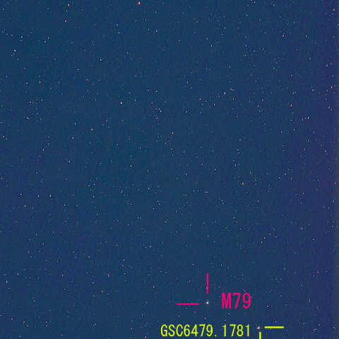 夜空は宝石箱(M79) 200mm