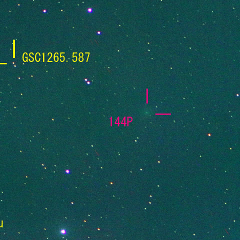 串田彗星 (144P) 2月6日　400mm