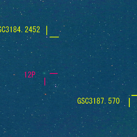 ポン・ブルックス彗星 (12P) 2月6日　200mm