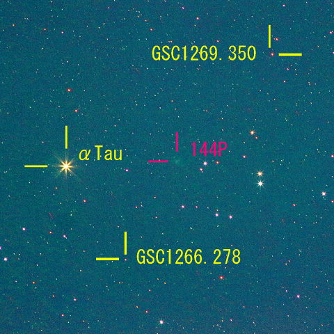 串田彗星 (144P) 2月9日　200mm