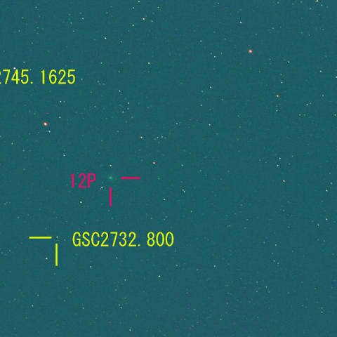 ポン・ブルックス彗星 (12P) 2月12日　200mm