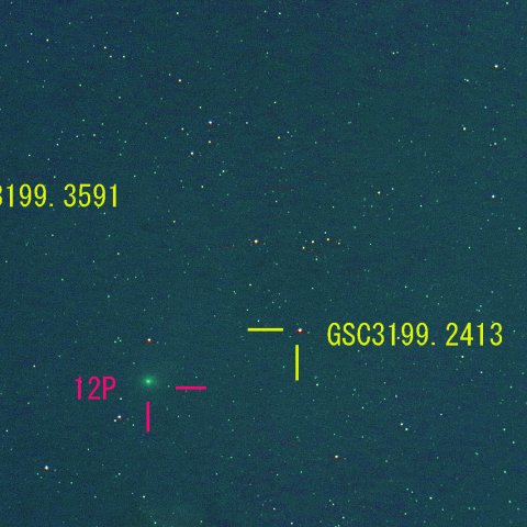 ポン・ブルックス彗星 (12P) 2月12日　400mm