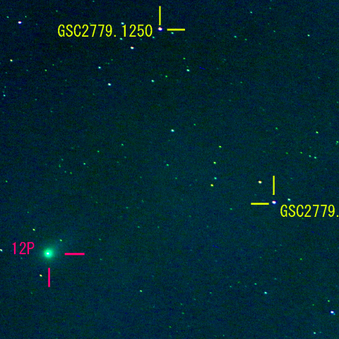 ポン・ブルックス彗星 (12P) 3月2日　400mm