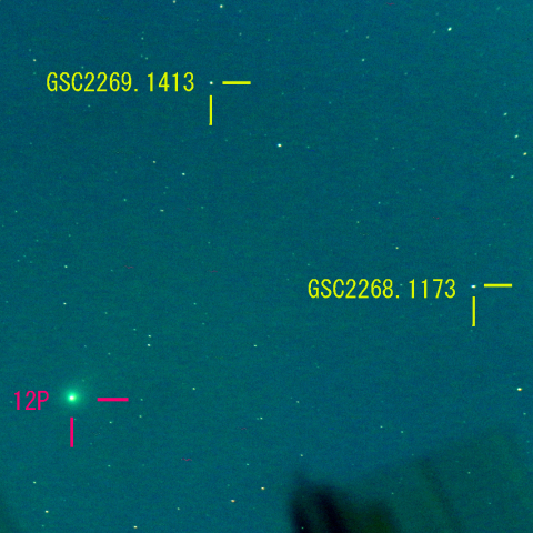 ポン・ブルックス彗星 (12P) 3月8日　400mm