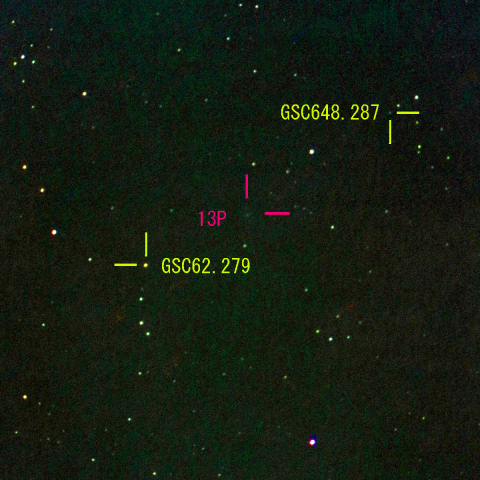 オルバース彗星(13P) 3月10日 400mm 