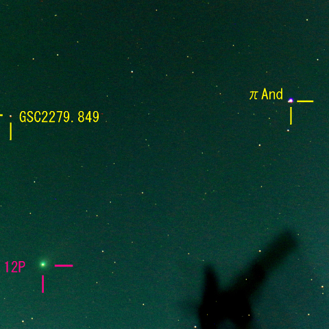 ポン・ブルックス彗星 (12P) 3月12日　400mm