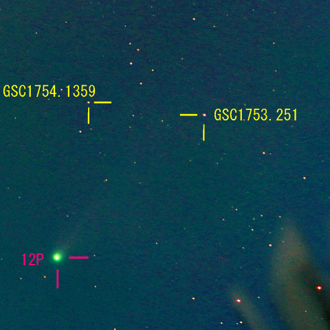 ポン・ブルックス彗星 (12P) 3月20日　400mm