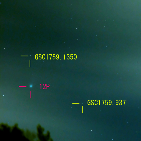 ポン・ブルックス彗星 (12P) 3月26日　300mm