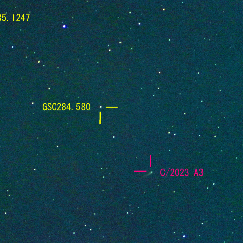 紫金山・アトラス彗星(C/2023 A3) 5月25日　400mm