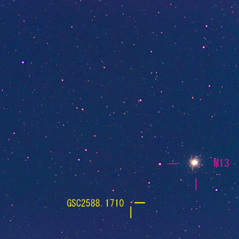 夜空は宝石箱(M13) 400mm