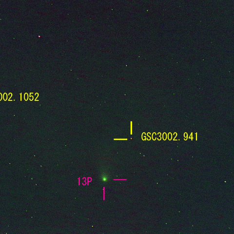 オルバース彗星(13P) 7月23日 400mm