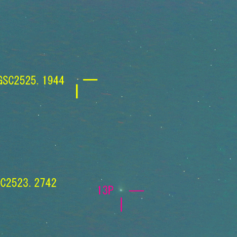 オルバース彗星(13P) 8月2日 400mm