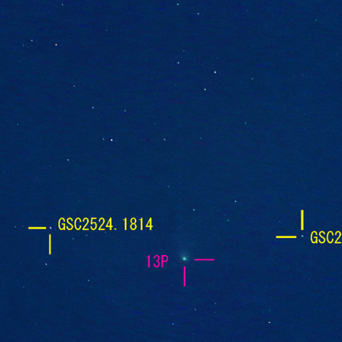 オルバース彗星(13P) 8月8日 400mm