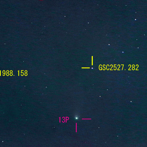 オルバース彗星(13P) 8月10日 400mm