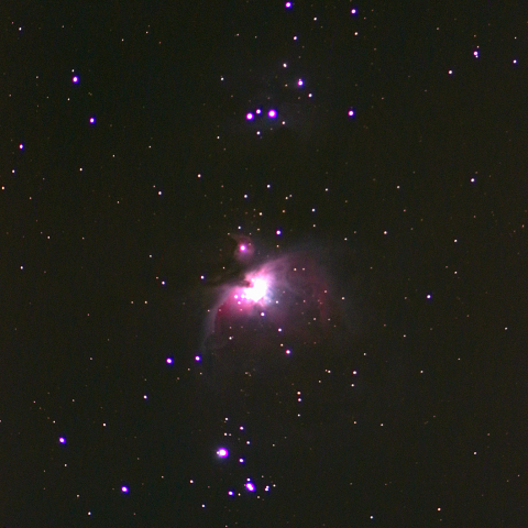 夜空は宝石箱(オリオン座大星雲 M42)