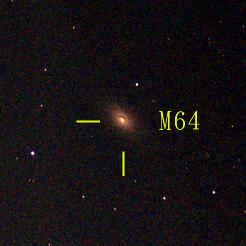 夜空は宝石箱(黒眼銀河 M64) Seestar50