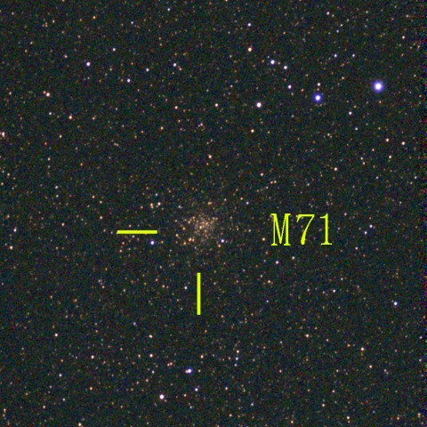 夜空は宝石箱(や座 M71) Seestar50