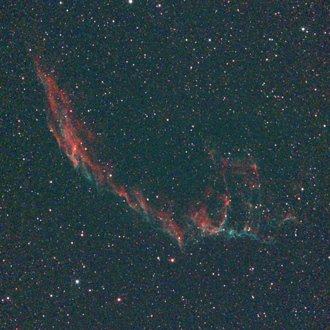 夜空は宝石箱(網状星雲 NGC6992) Seestar50