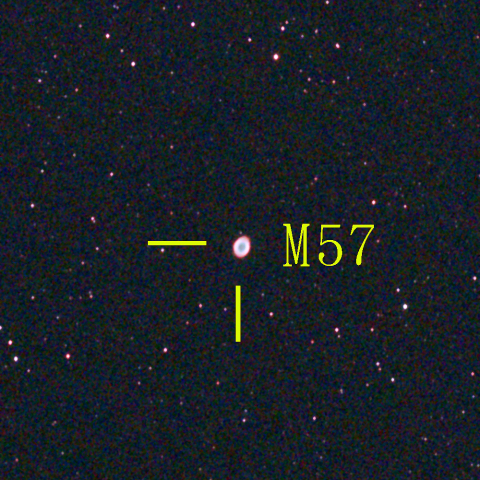 夜空は宝石箱(リング星雲 M57) Seestar50