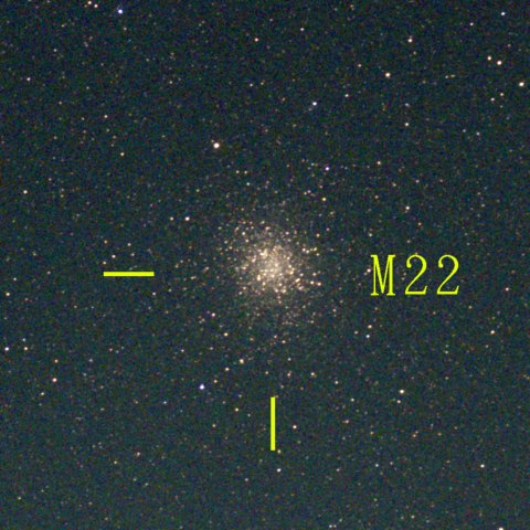 夜空は宝石箱(いて座 M22) Seestar50