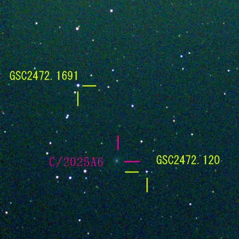 レモン彗星(C/2025 A6) 9月2日 Seestar50