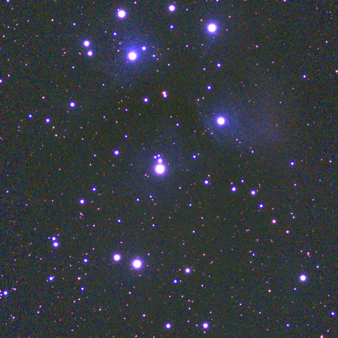 夜空は宝石箱(プレアデス星団 M45) Seestar50