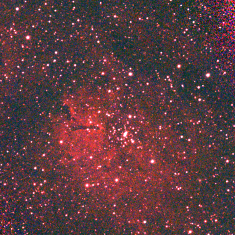 雲の網 こぎつね座の散開星団（NGC6823）と周辺の散光星雲 (Sh2-86