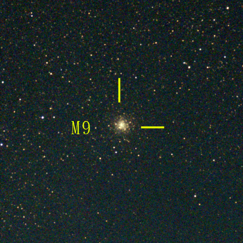 夜空は宝石箱(へびつかい座 M9) Seestar50