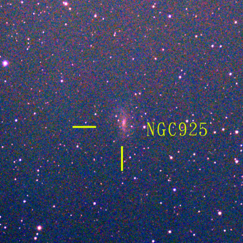 夜空は宝石箱(さんかく座 NGC925) Seestar50