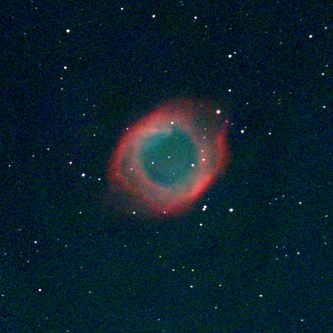 夜空は宝石箱(らせん状星雲 NGC7293) Seestar50