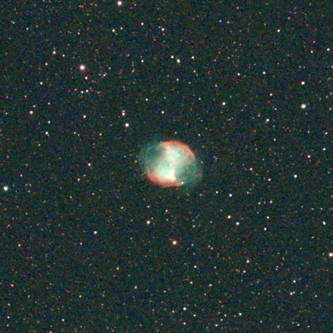夜空は宝石箱(あれい星雲 M27) Seestar50