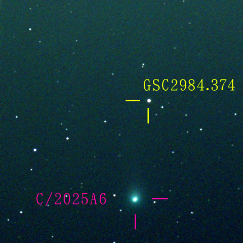 レモン彗星(C/2025 A6) 9月27日 Seestar50