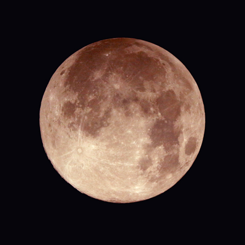 スーパームーン(月齢15.1)