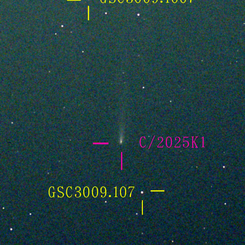 アトラス彗星(C/2025 K1) 11‎月‎19日Seestar50