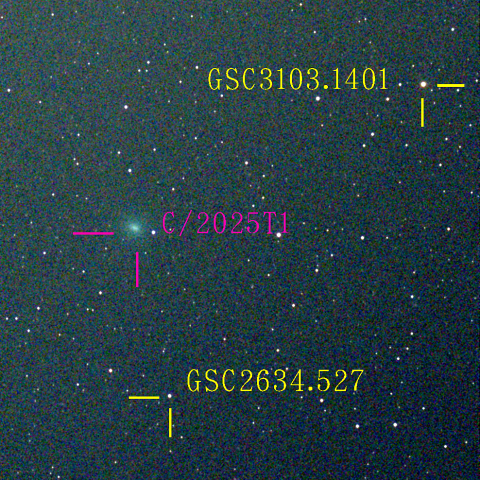 アトラス彗星(C/2025 T1) 11‎月‎21日Seestar50