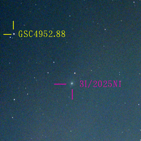アトラス彗星(3I/2025N1) 11月17日 Seestar50