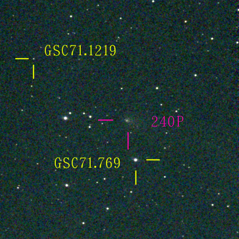 ニート彗星(240P)11月22日 Seestar50