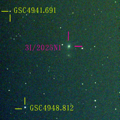 アトラス彗星(3I/2025N1) 11月23日 Seestar50