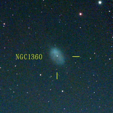 夜空は宝石箱(ロビンの卵星雲 NGC1360) Seestar50