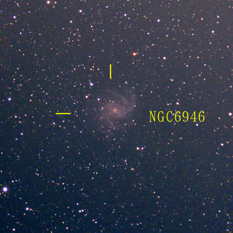 夜空は宝石箱(花火銀河 NGC6946) Seestar50