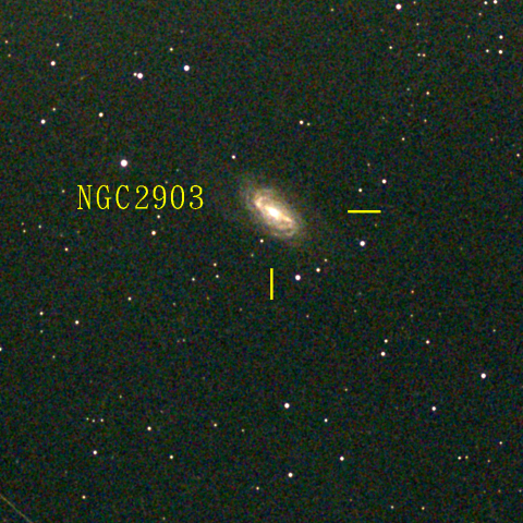 夜空は宝石箱(しし座 NGC2903) Seestar50
