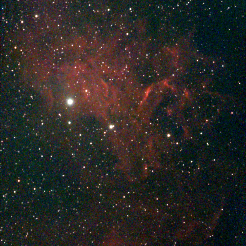 夜空は宝石箱(勾玉星雲 IC405) Seestar50