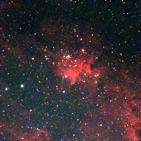 夜空は宝石箱(ハート星雲 IC1805) Seestar50
