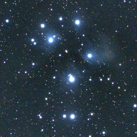 夜空は宝石箱(プレアデス星団 M45) Seestar50