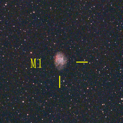 夜空は宝石箱(かに星雲 M1) Seestar50