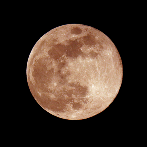 ウルフムーン(月齢 14.3)