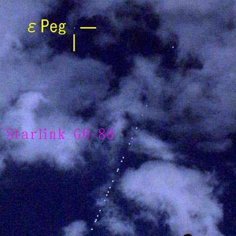 スターリンク衛星(G6-88) 1月6日 ①